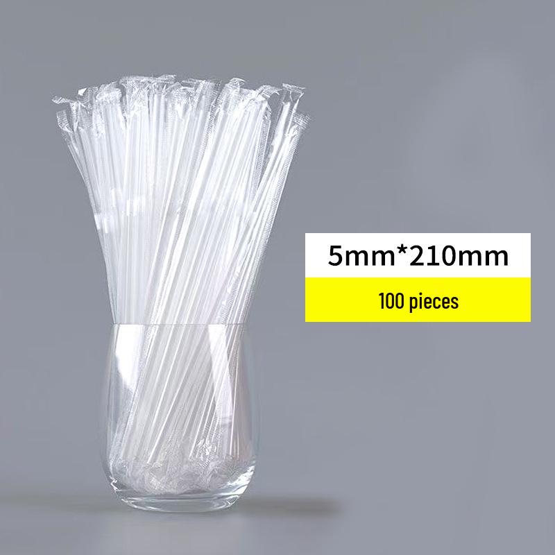 Disposable Food-Grade Water Cup with Bendable Plastic Straw for Kids and Adults