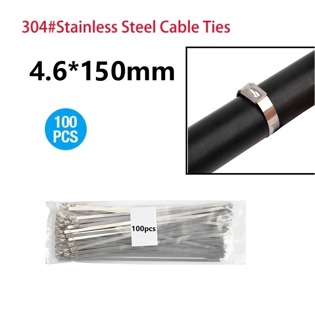 Professionelle Kabelbinderwerkzeuge aus Edelstahl und 100 selbstsichernde Kabelbinder