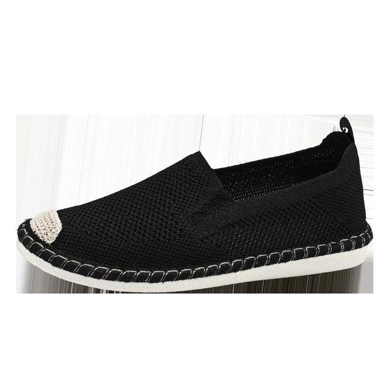 Summer New Fisherman Shoes Fly Woven Mesh Breathable Anti-odor Cloth Shoes Lazy Casual Shoes