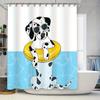 Schattig Dalmatiër Hond Douchegordijn Voor Kinderen En Volwassenen - Waterdicht En Duurzaam Badkamer Decor Met Leuk Ontwerp Roestvrijstalen Haken
