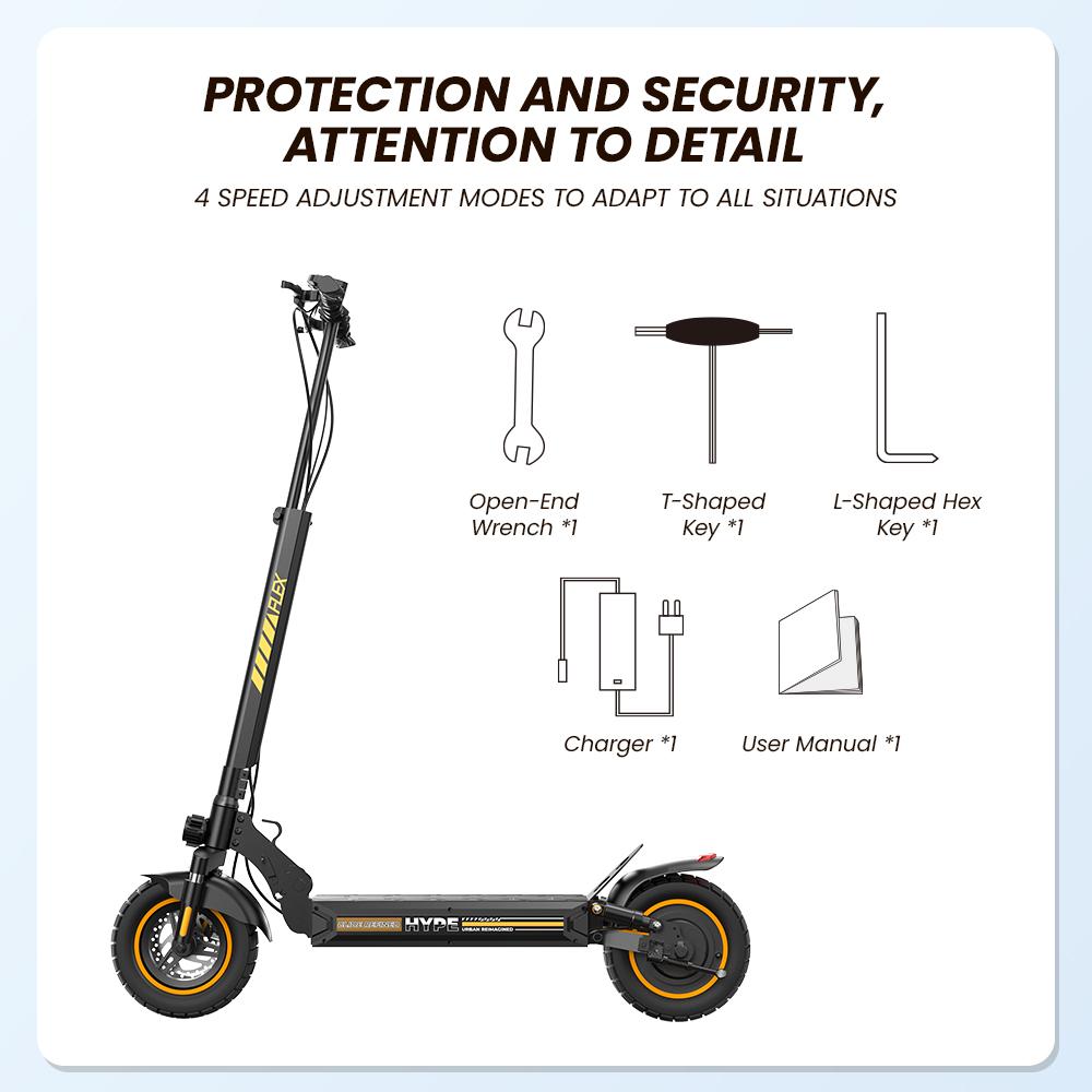 IScooter W9Air Elektryczna hulajnoga 40KM/H 10" Opona terenowa Off-Road Silnik 800W Bateria 48V/10Ah Podwójny hamulec tarczowy E Hulajnoga