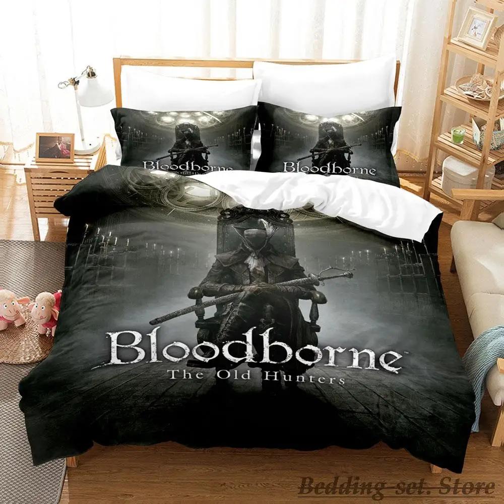 New Bloodborne Lady Bedding Set Single Twin Full Queen King Size Bed Set Adult Kid Bedroom Duvetcover Sets Anime Game