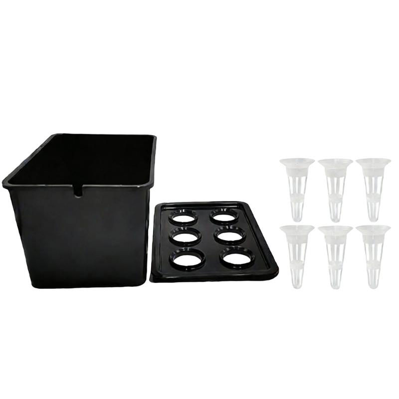 

Beginner Friendly Water Planting Solution Hydroponic Growing Box Container For Year Round Gardening plantroom Crops Easily чёрный