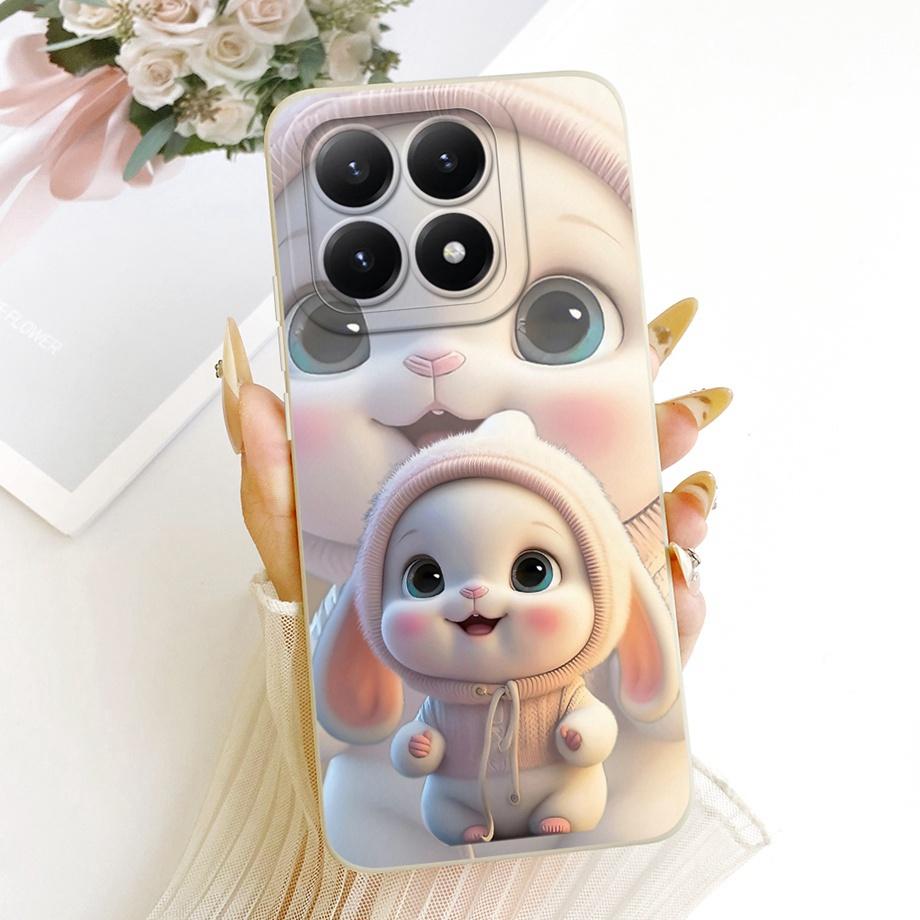 Phone Case For Xiaomi 15T Pro New Fashion Black Cat Cartoon Dragon Animals Pattern Bumper For Xiaomi Mi 15T Liquid Silicone Capa