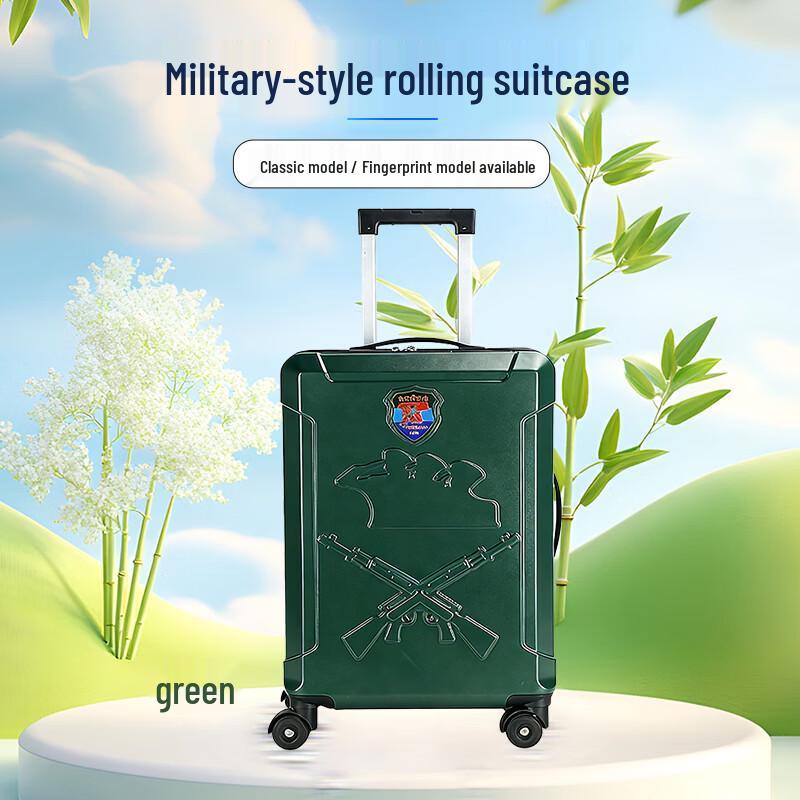 Military Style Hardshell Travel Suitcase
