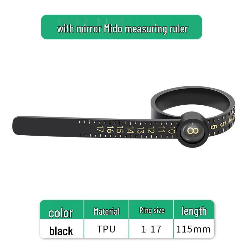 Riglă de măsurare a degetelor & Inel cu lupă pentru măsurarea degetelor - Mărimi Hong Kong, Instrument portabil