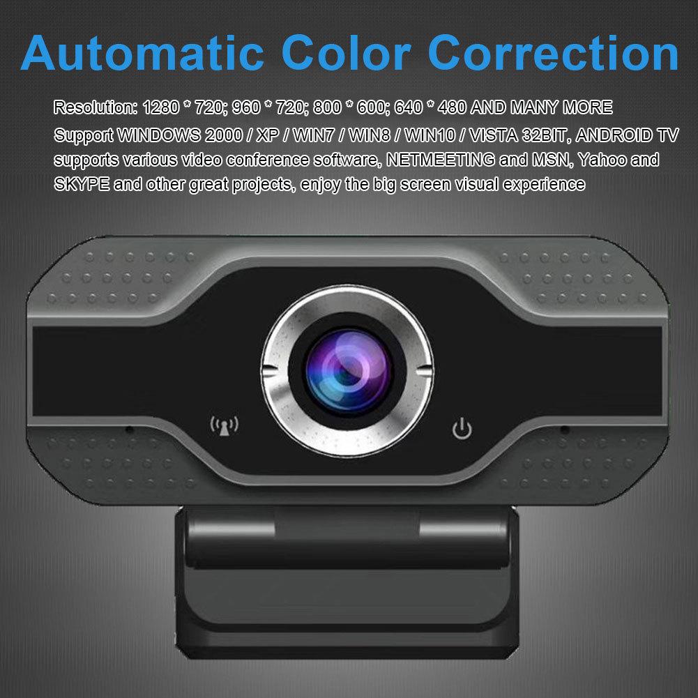 1080P HD USB Webcam for Online Classes and Video Conferences - Driver-Free Live Streaming Camera