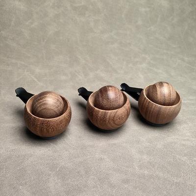Yousheng Wooden Essential Oil Diffuser Round Ball Aromatherapy Diffuser Natural Walnut Passive Oil Diffuser for Home Car Yoga Hall