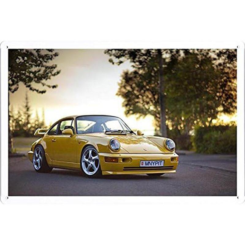 Auto Metal Tin Signs Plaque Sports Car Wall Decoration Vintage Art Posters Iron Painting for Man Cave Home Cafe Garage Club Bar