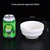 White Ceramic Edge Protection Bowls - 4.5 to 6 Inches, Ideal for Soup, Rice, or Congee