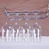 1/2/3 Row Under Cabinet Stemware Holder 27/35cm Hanging Cup Holder  Home Storage