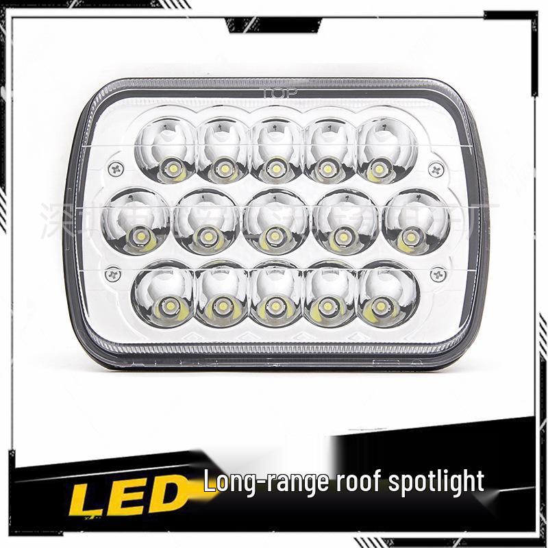 5x745W 4D LED High-Low Headlights 6x7" Off-road Lights for Jeep Cherokee Modification