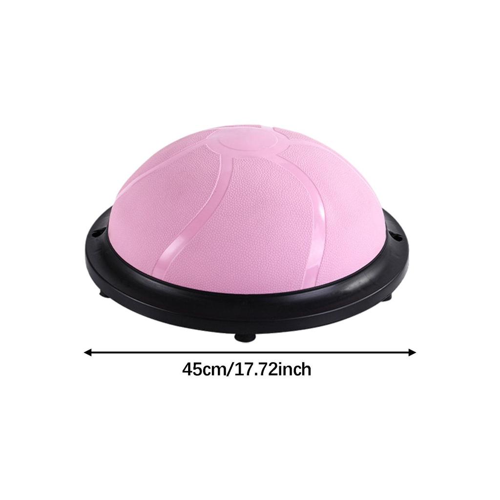 Balance Ball 18inch Anti Slip Base Hemisphere Half Exercise with Resistance Bands And Workout