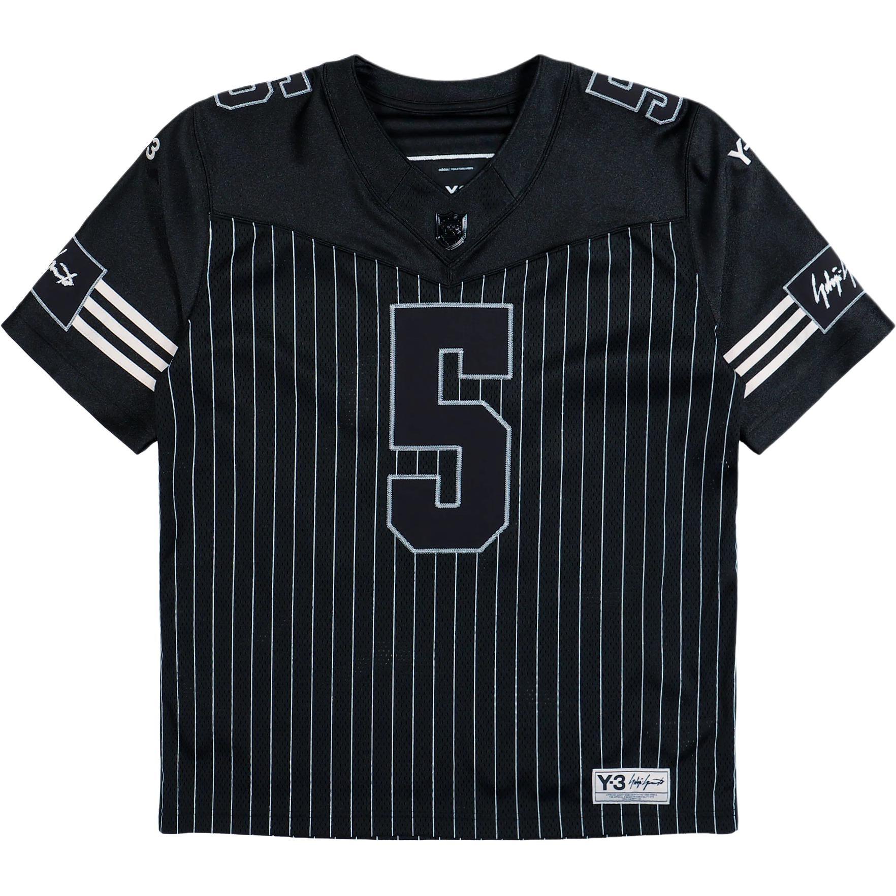 adidas Y-3 Garret Wilson Football Shirt Black Men s KS7642 L