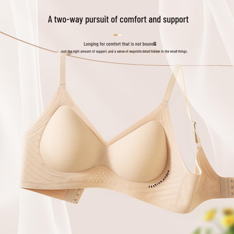 Seamless Wire-Free Lift Bra – Comfortable, Breathable, Soft Support for Small Busts