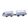 Electric Toy Train Blue White Cute ABS Interactive Kids Train Toy for Home Kindergarten