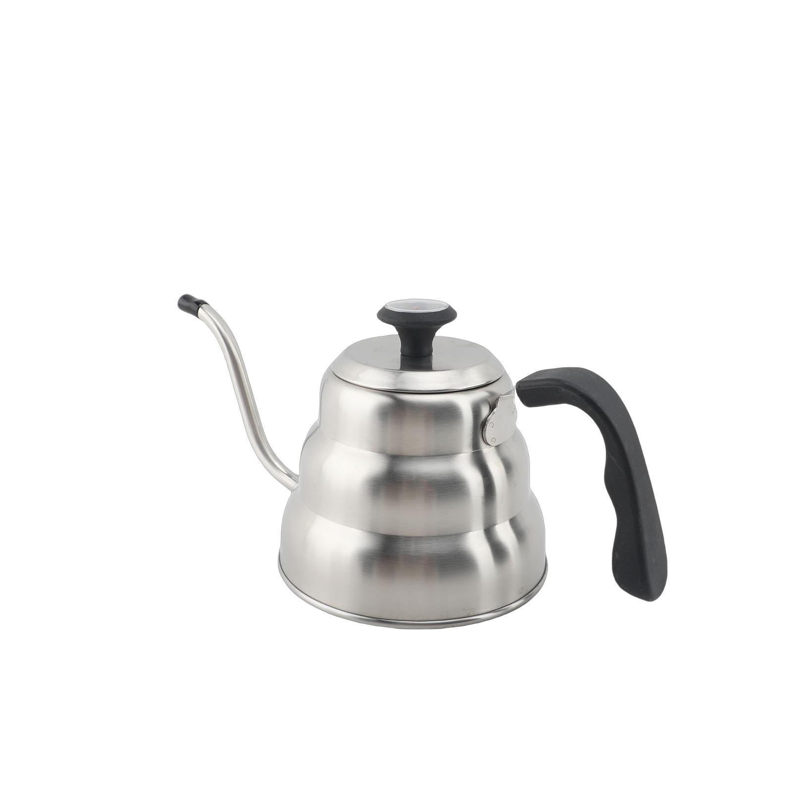 

Pour Over Coffee Kettle Stainless Steel Gooseneck Coffee Drip Kettle with Thermometer for Stove Top Induction Cooktop Type 1