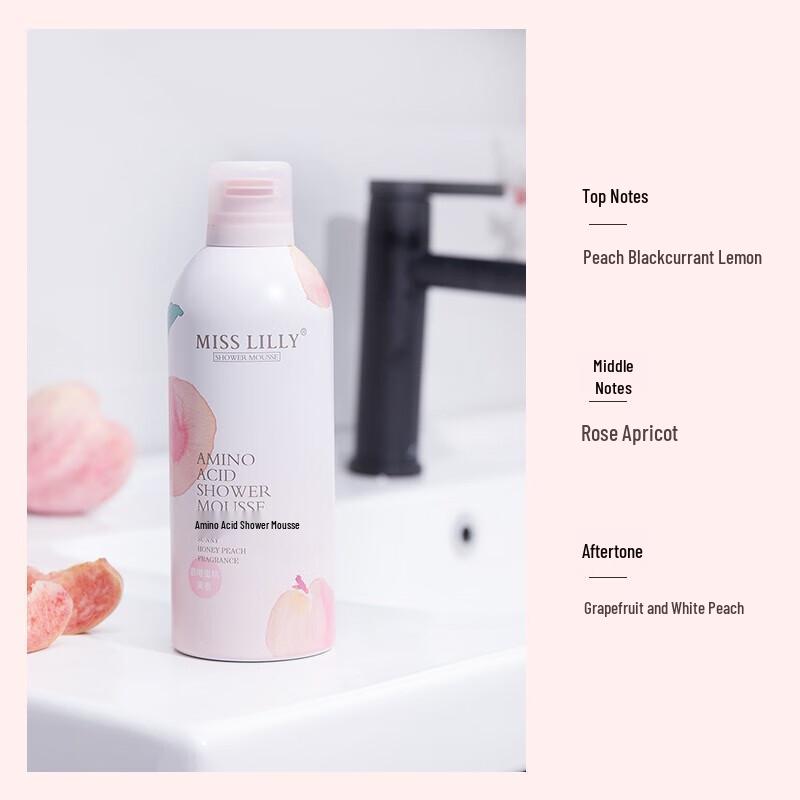 Miss Li Peach Mousse Amino Acid Foaming Shower Gel