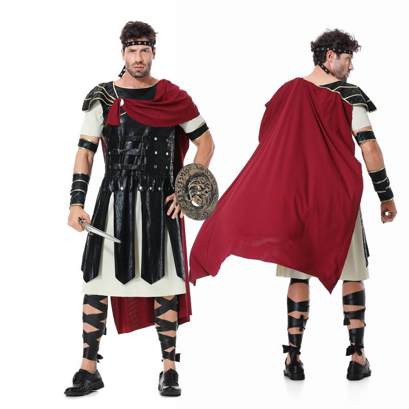 Halloweenský kostým římského válečníka pro hraní rolí na jevištní vystoupení a akce Cosplay