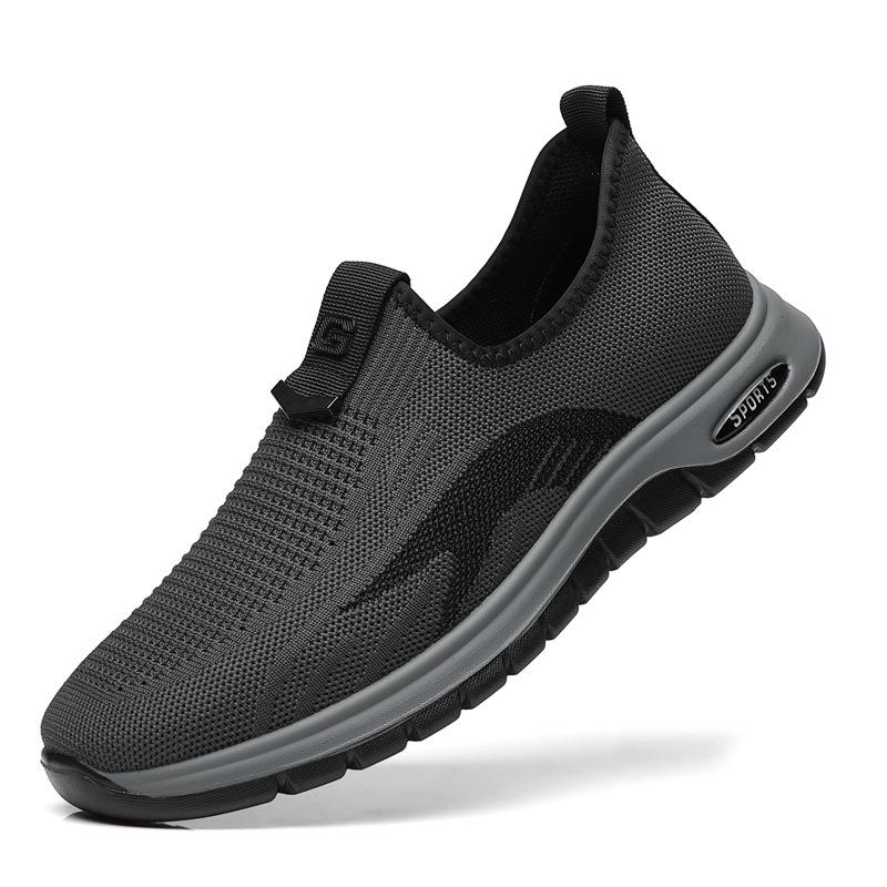 Men's shoes summer 2025 new breathable mesh shoes men's casual sports shoes soft-soled walking shoes men's 2025