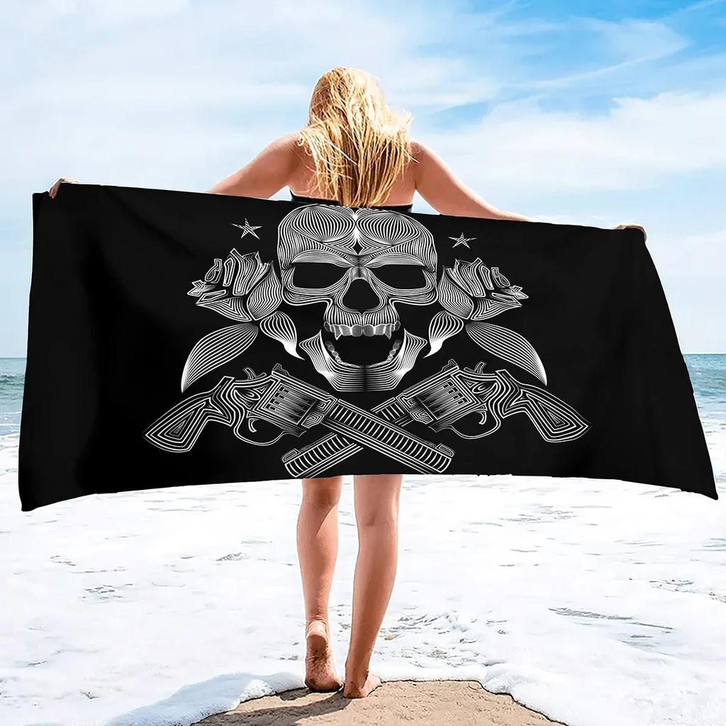Burj Al Arab Sailing Hotel Microfiber Sand Free Beach Towel Thin Quick Fast Dry Super Absorbent Oversized Lightweight Towels