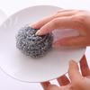 20pcs/bag Stainless Steel Cleaning Ball Kitchen Cleaning Brush Pot Brushing Dish Steel Ball