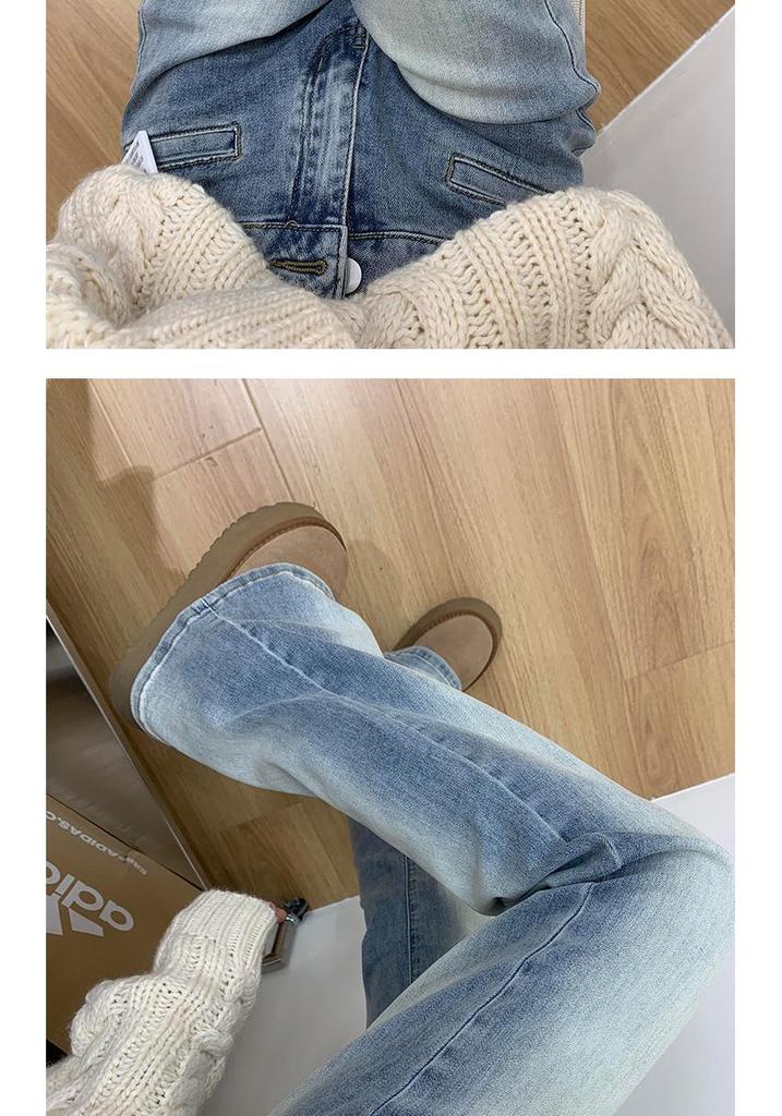 Women's 2026 High-Waisted Spicy Girl Micro-Flare Retro Bell Bottom Jeans
