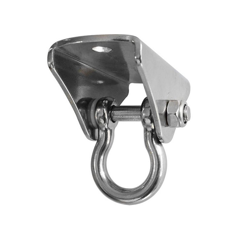 

ABJI-1 Pcs Outdoor Hammock Hook 304 Stainless Steel Swing Hook Indoor Wall Fixed Hook Safety Buckle серебряный