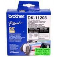 Étiquettes classeur - BROTHER - DK-11203 - 87 x 17 mm - Blanches - Autocollantes
