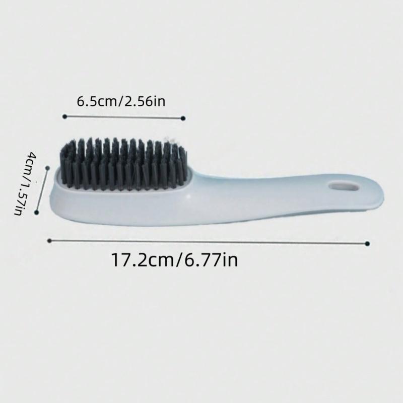 1pc household long handled shoe brush multifunctional brush shoe washing brush bathroom floor hard bristle cleaning brush