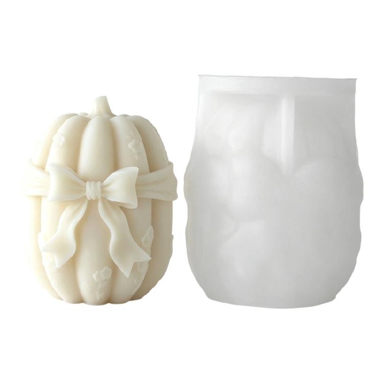 3D Pumpkin Themed Candle Making Mould for Resin Casting Projects, Handmade Candle Soap and Halloween Party Table Display
