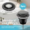 6 PCS Universal Tub Stopper Gasket, Replaces Stoppers Bathtub Drain Gaskets, High Elastic Rubber Seal Tub Stopper Gaskets for Tubs Drain Assemblies
