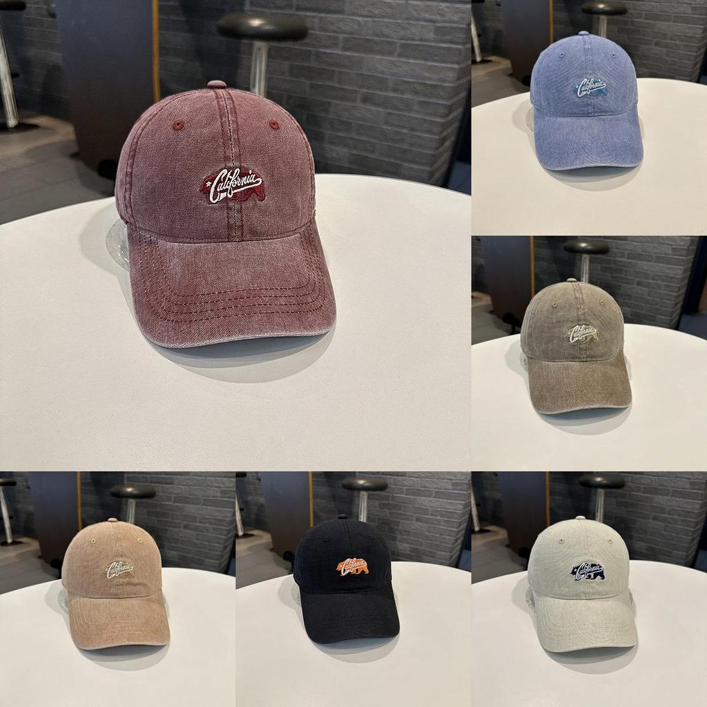 California Embroidered Baseball Cap With Wide Brim For Casual Men Women