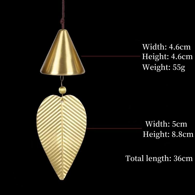 

Pure Copper Wind Chime Pendants,Japanese Copper Wind Chime Door Decorations,Creative Home Balcony Feng Shui Bells,Car Pendants 36 CM