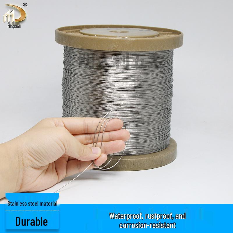 Plastic-Coated Stainless Steel Wire Rope, 304 Grade, 1-8mm Thickness for Clothesline