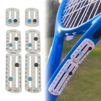 Tennis Scorekeeper for Racket Padel Portable Pickleball Paddle Scorekeeper Easily Mounted Small Score Board Counter for Recording Points Sets