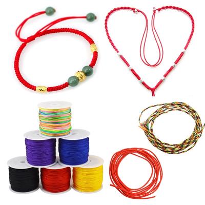 10M 0.8mm Coton Ciré Corde Fil Macramé Collier Bracelet Artisanat Bijoux Noir