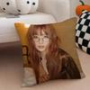 singer charismatic SSeulgi KKang Seulgi Cushion Cover Throw Pillow Cover Hidden Button Durable Polyester Chair Cushion