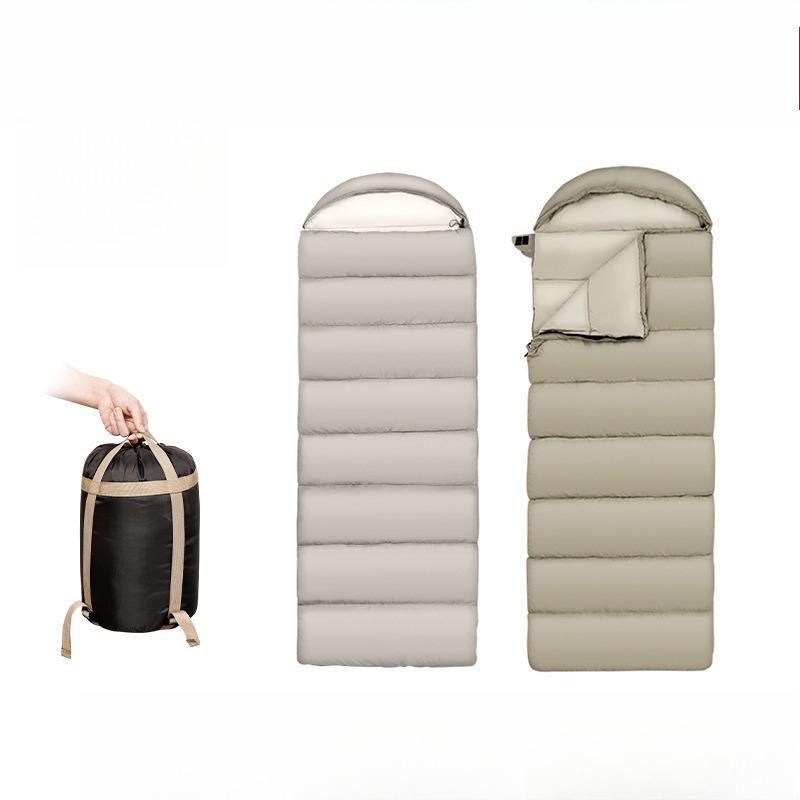Sleeping Bag Outdoor Camping Four Seasons Universal Cold Resistant Warm Cotton Comfortable Sleeping Bag (190+30)*75cm