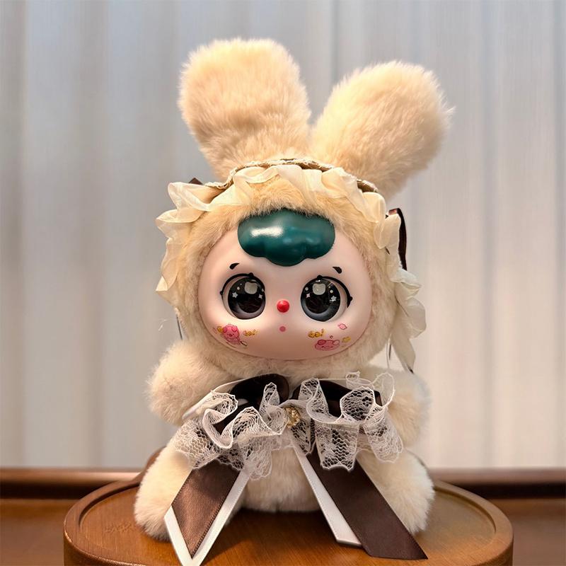 Cute Plush Little Rabbit Treasure Vinyl Doll Pendant Keychain Backpack Hangings Ornaments Gifts