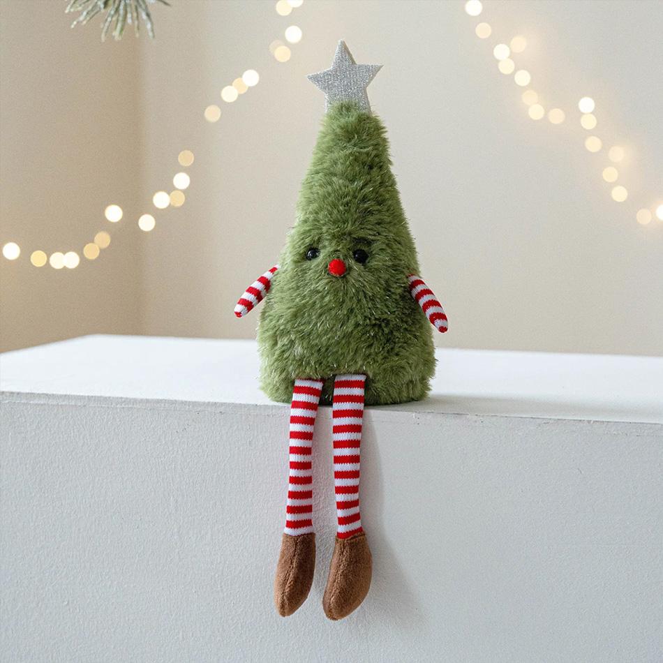 Christmas  New Year Christmas Tree Plush Ornaments - Cute Hanging Decor for Home  Parties, Perfect Holiday Gift for Kids