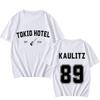 Tokyo Hotel Rock Band Print T Shirt Street Casual Summer Short Sleeve All-purpose T-shirt for Women and Men Clothes Punk Tees