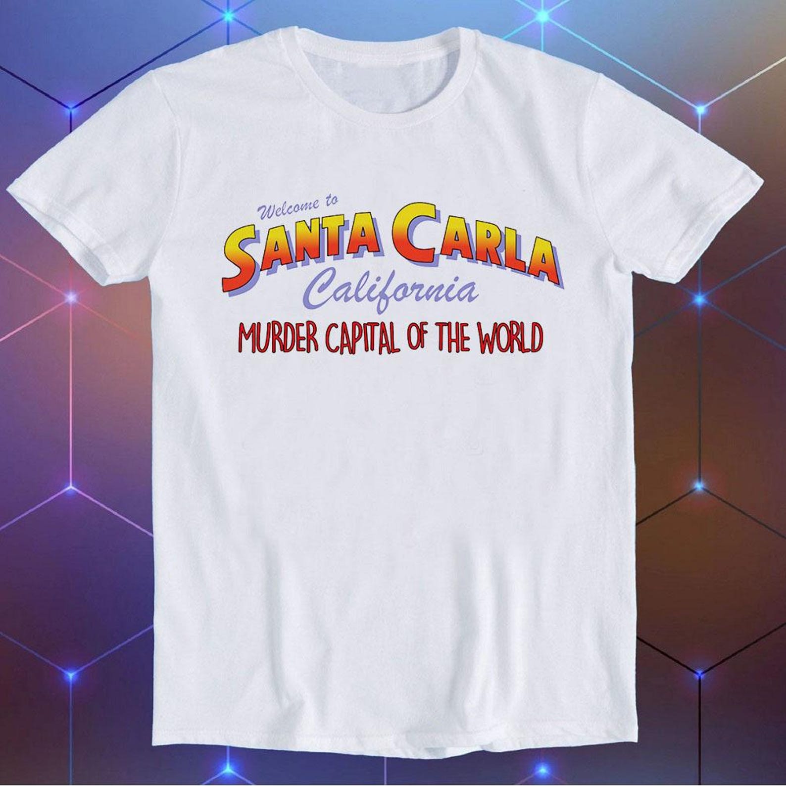 Santa Carla T-Shirt The Lost Boys Film 80s Fan Cult Cool Gift Tee E1739 XL