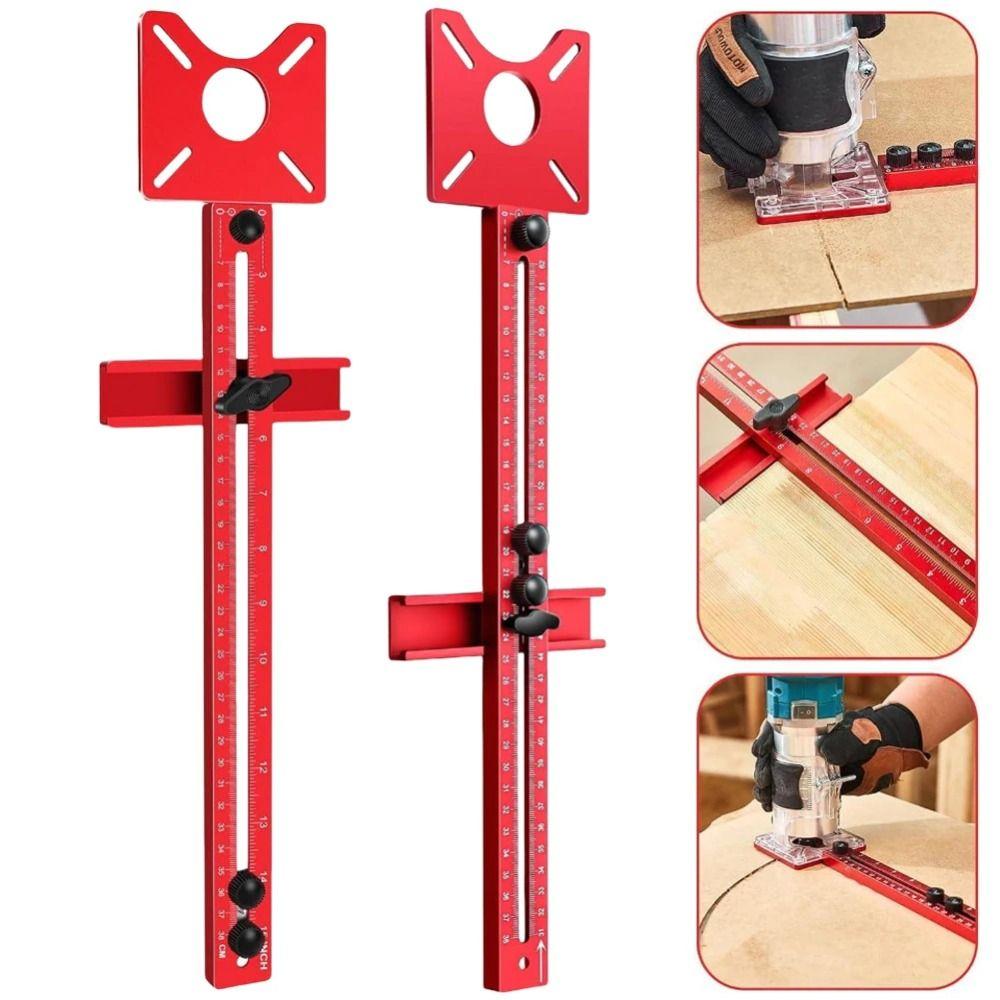 Adjustable Drill Punch Locator Aluminum Zinc Zinc Alloy Wood Drilling Dowelling Guide  Hole Punch