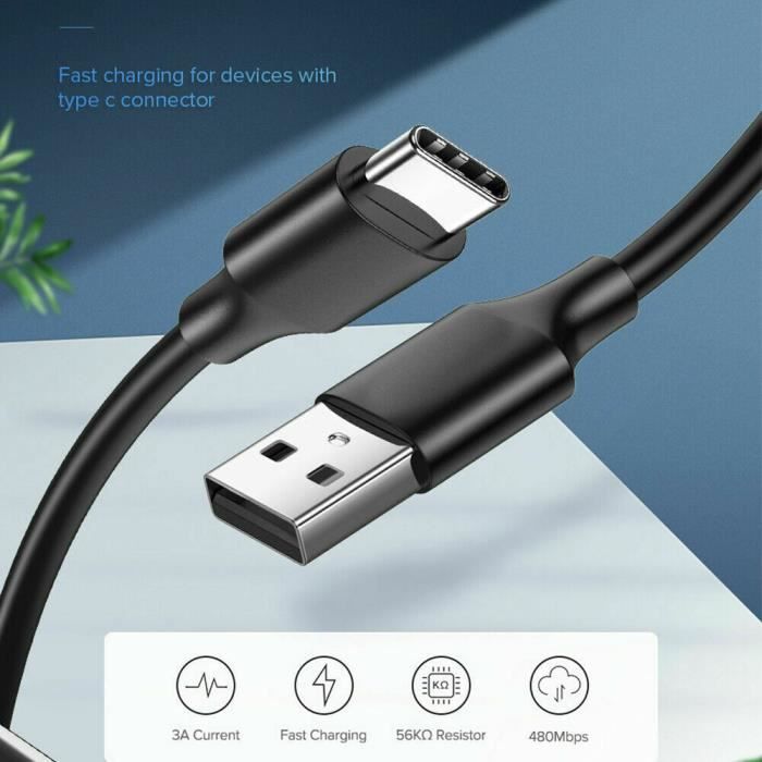 Câble chargeur 3a pour samsung galaxy a21s a41 a51 a71 5g