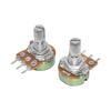 WAVGAT 10PCS WH148 Linear Potentiometer B1K B2K B5K B10K B20K B50K B100K B250K B500K B1M 15mm Shaft With Nuts Washers 3pin WH148