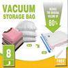 Vacuum Storage Bags with Hand Pump, Large Vacuum Seal Bags for Clothing Organizer Space Saver Bag for Travel Lugggage, Blankets
