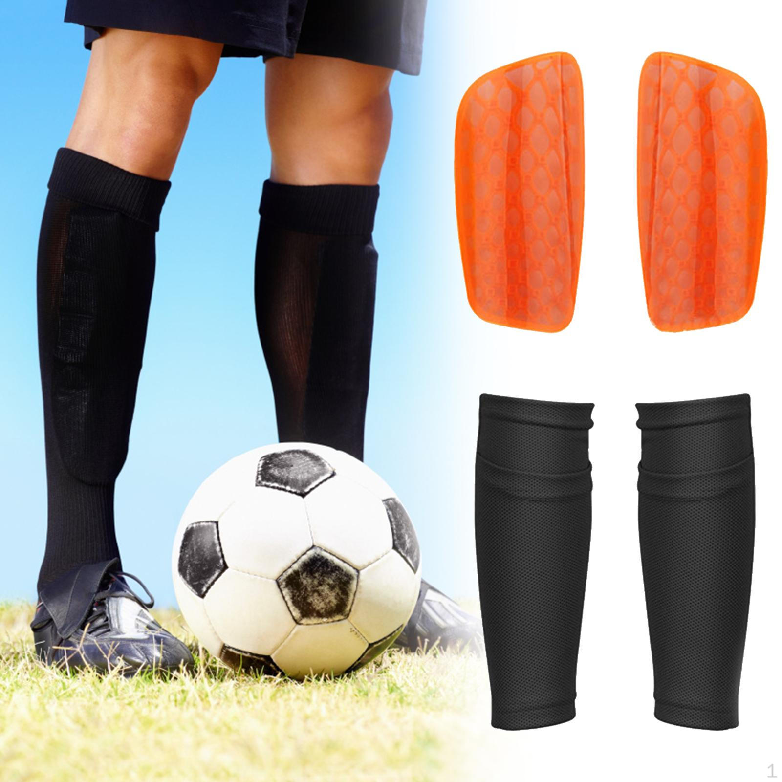 2 Pieces Soccer Shin Guards Calf Sleeves Kids Athlete Leg Pads Wrestling Breathable