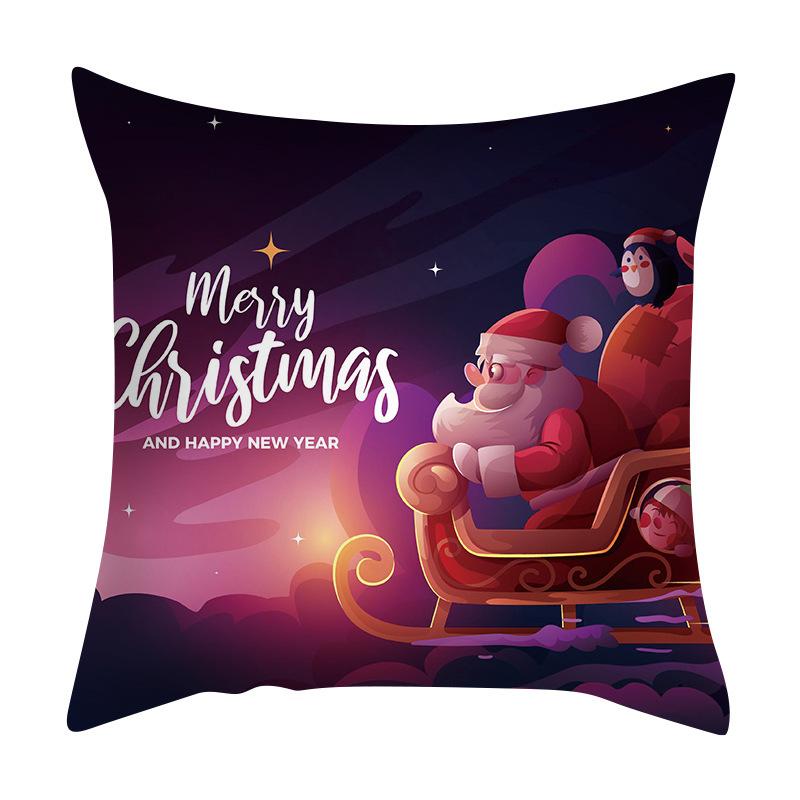 

Наволочка с изображением Санта-Клауса, трансграничная специальная подушка для гостиной, спальни 40x40cm