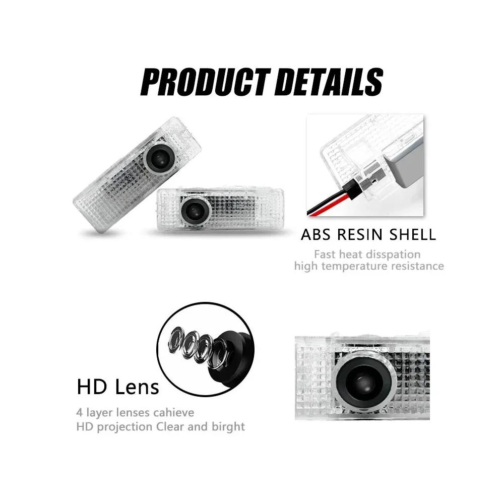 ABCB1 2 Stück--LED-Licht Auto Tür Projektor Auto Willkommenslicht Für Mini Cooper Works R55 R56 R50 R53 R60 R61 F54F55F56 F60 Auto Zubehör